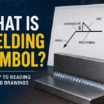 What is Welding Symbol blog thumbnail showing a weld joint, welding symbol diagram, and bold text explaining the key to reading welding drawings.